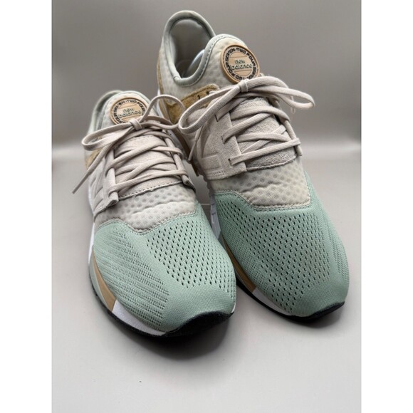 New Balance Rev Lite Mens Running Shoe Beige Tan Mint MRL247SM Size 10D Wide - Picture 1 of 7